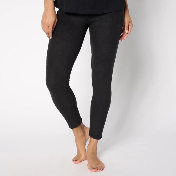 Cuddl Duds Base Layers Fleecewear with Stretch Legging - Black (Sz S) a698684 - Picture 1 of 5